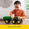 image:imageTOMY Monster Treads  John Deere Tractor Toy and Wagon  Includes Lights Sounds and Monster Truck Tires  John Deere Farm Toys  Ages 3 Years and UpTractor and Wagon