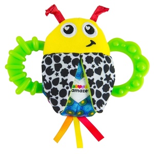 image:imageLAMAZE Bitty Bite Bug Rattle 45 Inch Pack of 145 Inch Pack of 1