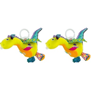 image:imageLamaze Clip On Car Seat and Stroller Toy  Flip Flap Dragon  Crinkle Car Seat Toys and Stroller Toys  Sensory Toys for Babies  Travel Toys for Car  Infant Toys Ages 0 Months and Up1 Count Pack of 2
