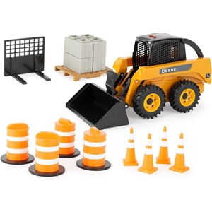 image:imageJohn Deere ERTL Big Farm John Deere Skid Steer Set  116 Scale  Construction Toys Includes Barrels and Cones  Kids Toys Ages 3 Years and UpYellow