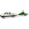 image:imageTOMY John Deere Dealer Truck With Trailer  Mower 132 Scale
